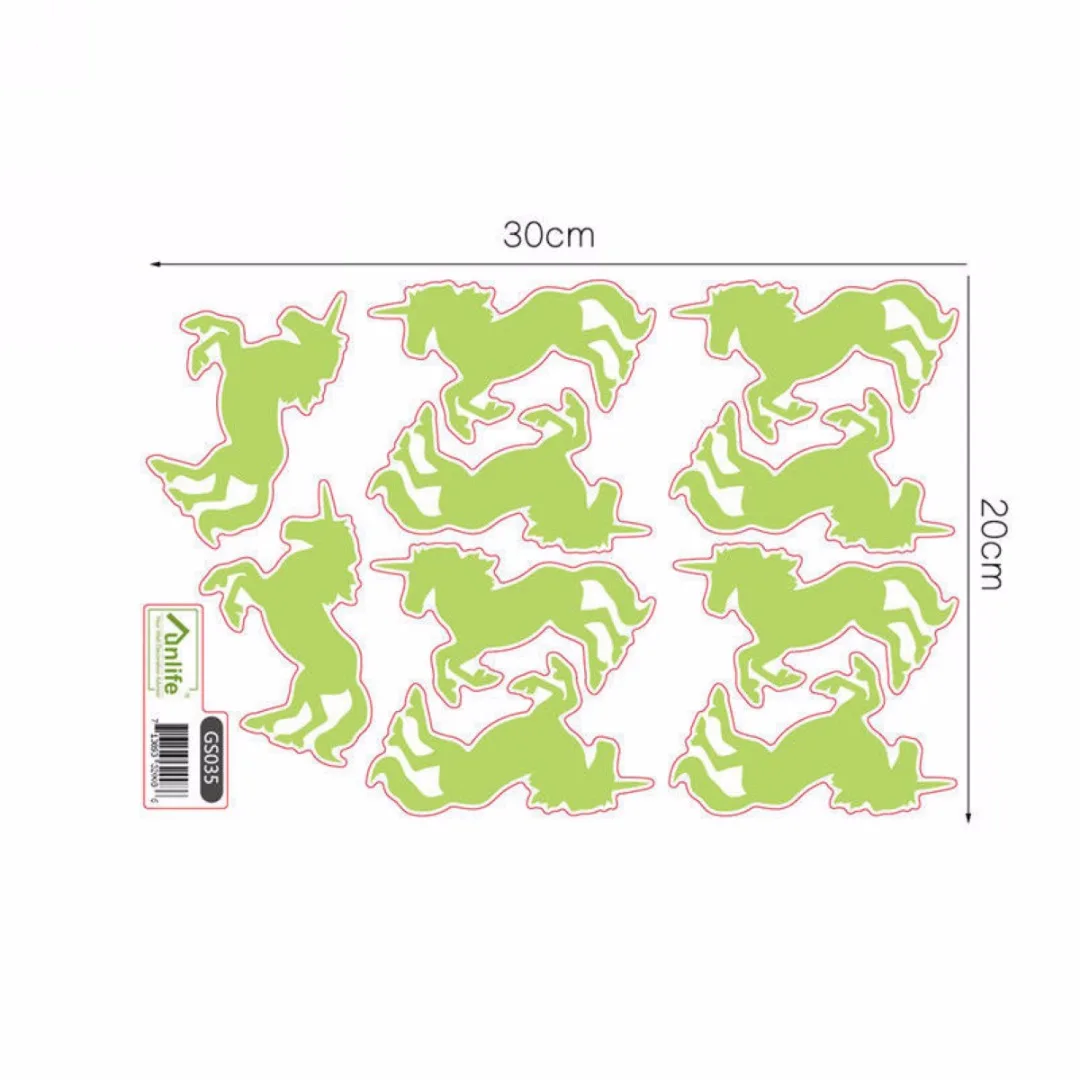Vinyl Glow In The Dark Unicorn Decal Art Mural Home Room Decor Ceiling Wall Sticker