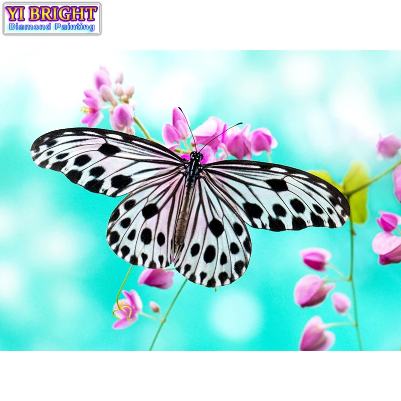 

5D Diy diamond painting cross stitch "Beauty Butterfly" Full Round Diamond embroidery Needlework Rhinestone Mosaic Crafts 1128