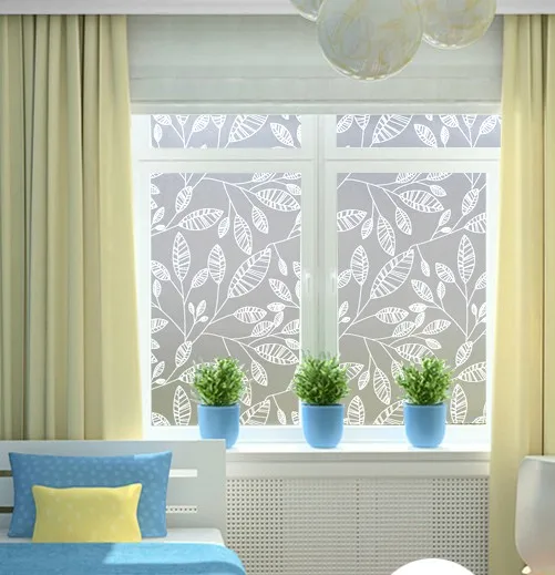 

Stainded Glass Window Film colours self adhesive decorative frosted privacy Decals Branch Width 45cm/60cm/75cm/85cm*200cm