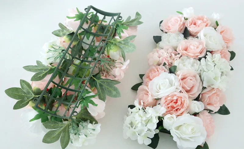 Flone Artificial Flower Row DIY Silk Flower Hydrangea Peony Rose Flower Wedding Arch Road Lead Home Hotel Party Decor DIY Flores (13)