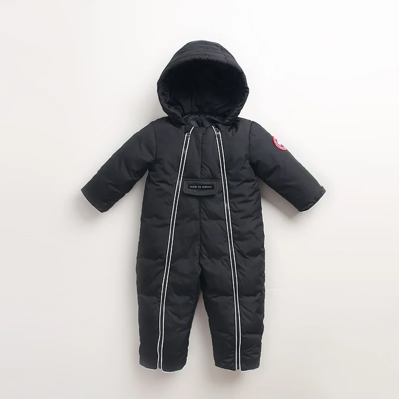 

7 color New arrival winter Baby parkas rompers newborn solid thicken outwear one pieces girls boys bodysuits Ski suit clothes