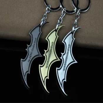 

1 Pcs Cartoon Super Hero Bat Metal Key Chains Keychains Action Movies Figure Toys