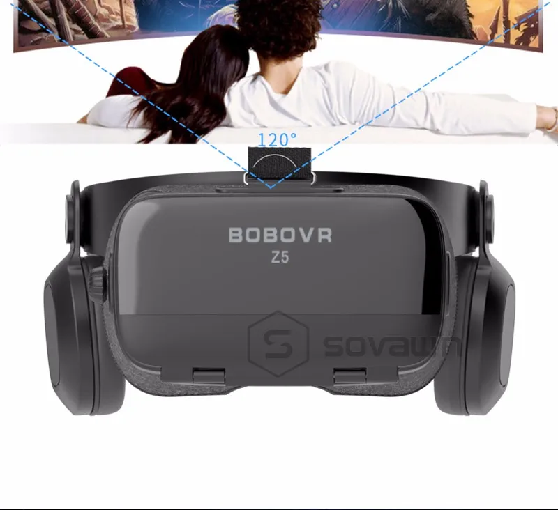 BOBOVR Z5 VR 3D стерео очки Google Cardboard виртуальной реальности VR телефон гарнитура шлем коробка для 4,7-6,2 областей мобильного телефона