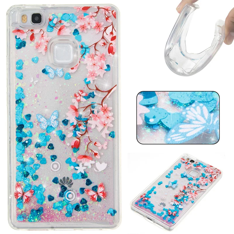 

Luxury Glitter Liquid Sand Quicksand Soft TPU Silicone Phone Cover Shell Funda for Huawei P8 Lite 2017 P9 Lite Honor 8 Case