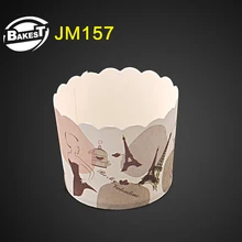 BAKEST 100 шт./лот Средний Размер Эйфелева башня шаблон Бумажные Формочки для кекса Инструменты для выпечки