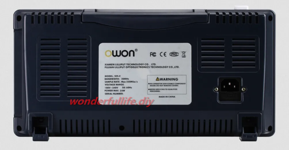 OWON SDS6062E Портативный цифровой осциллограф канал 2+ 1(внешний) пропускная способность 60 мГц частота дискретизации 500 мс/с запись Длина 100 К