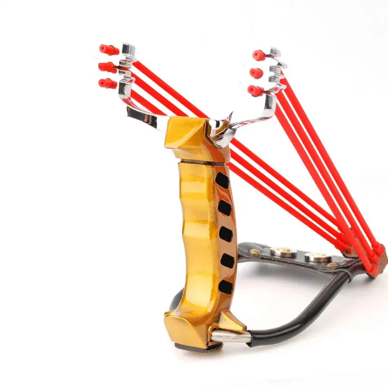 

2018 Wholesale Folding Wrist Slingshot Catapult Outdoor Games Powerful Hunting Bow & Arrow Sling ShotTools Hunting Sling shot