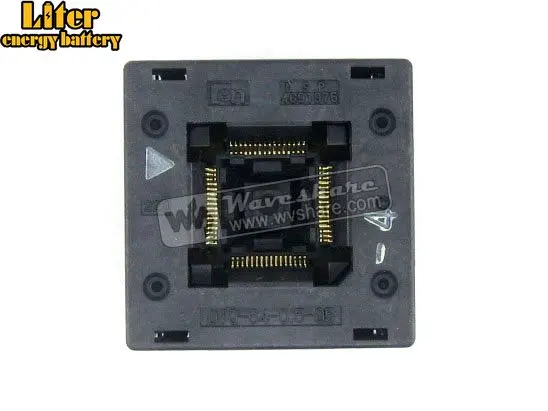 QFP64 TQFP64 LQFP64 PQFP64 OTQ 64 0.5 05 Enplas QFP IC тестовый ожога гнездо 0 5 мм Шаг Размер корпуса 10 5*10