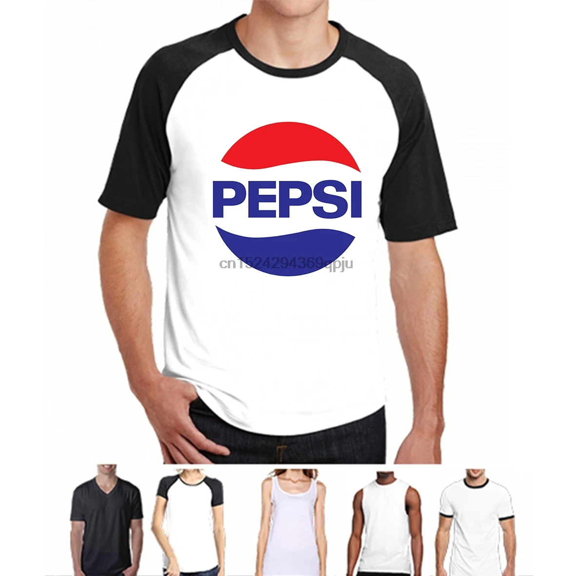 

Summer New Pepsi Classic Logo Letter Printed T Shirts