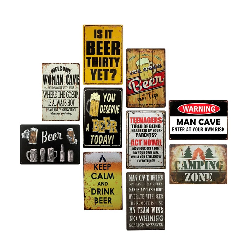 

Plaques Signs Xmas decoration vintage decor Metal Tin Sign Poster plaques signs Bar Pub Club Cafe Home Plate Wall Decor Art