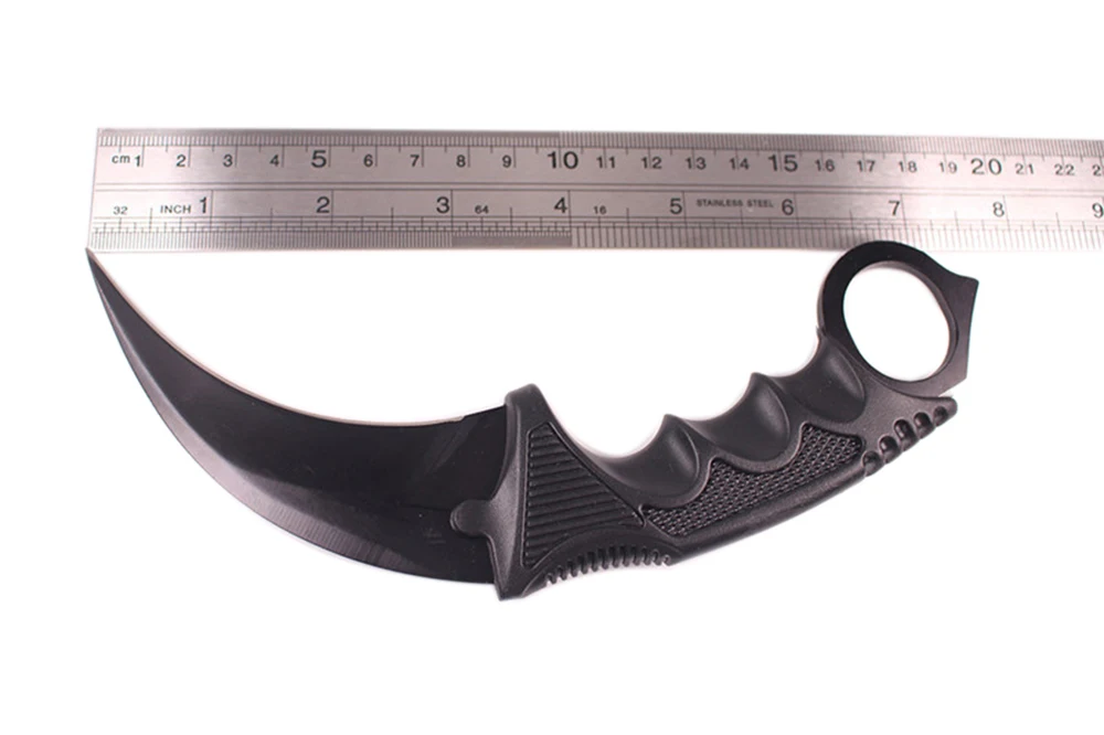 CSGO нож Karambit, тренировочный нож с фиксированным лезвием, многофункциональный нож с оболочкой, охотничьи ножи для выживания, карманные ножи для шеи CS, холодная Прямая поставка