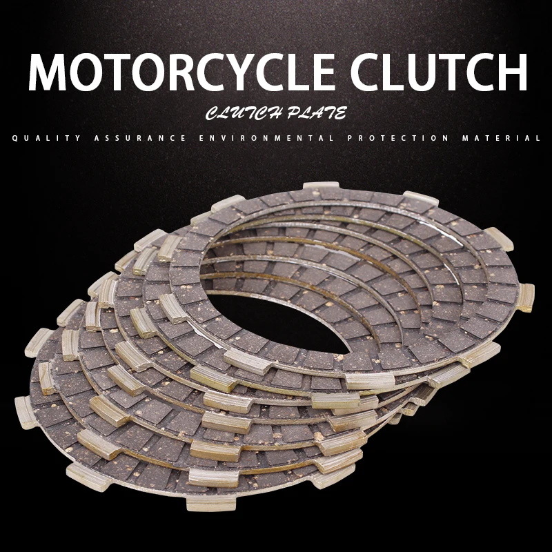 

1Set 6PCS Clutch Disc Friction Plates Motorcycle Engine Accessories Clutch Plates For Yamaha FZR250 Small Ban 1HX TZR125