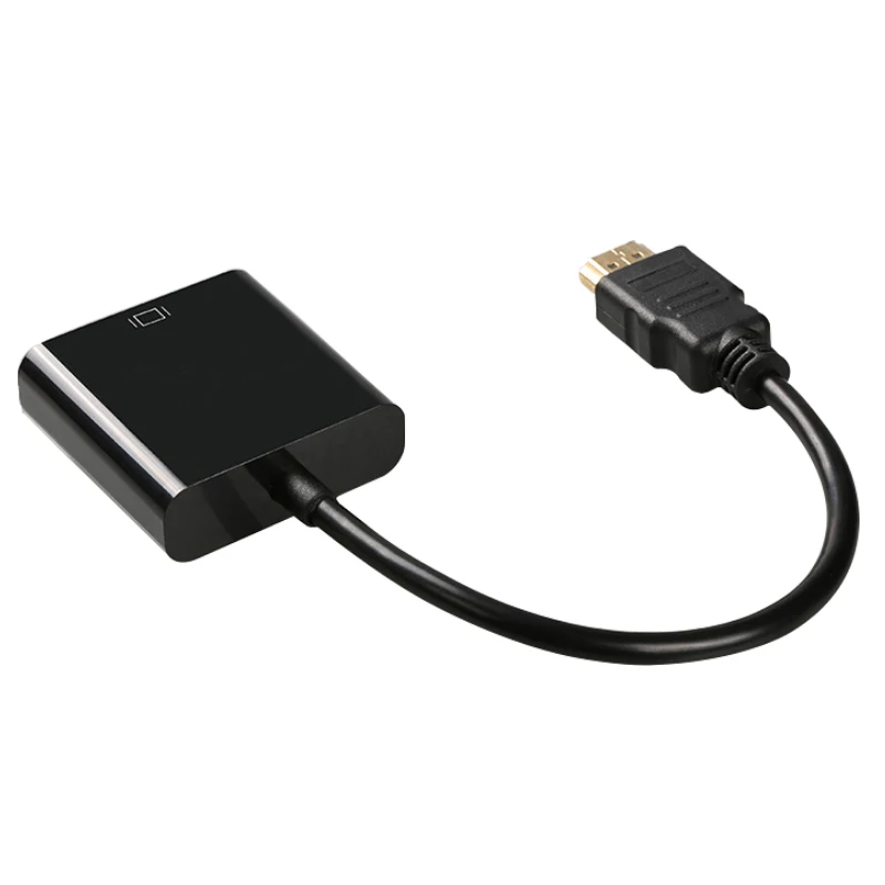 Высококачественный адаптер hdmi-vga штекер в конвертер с разъемом адаптер 1080 P HD цифровой аналоговый видео аудио для ПК ноутбука планшета