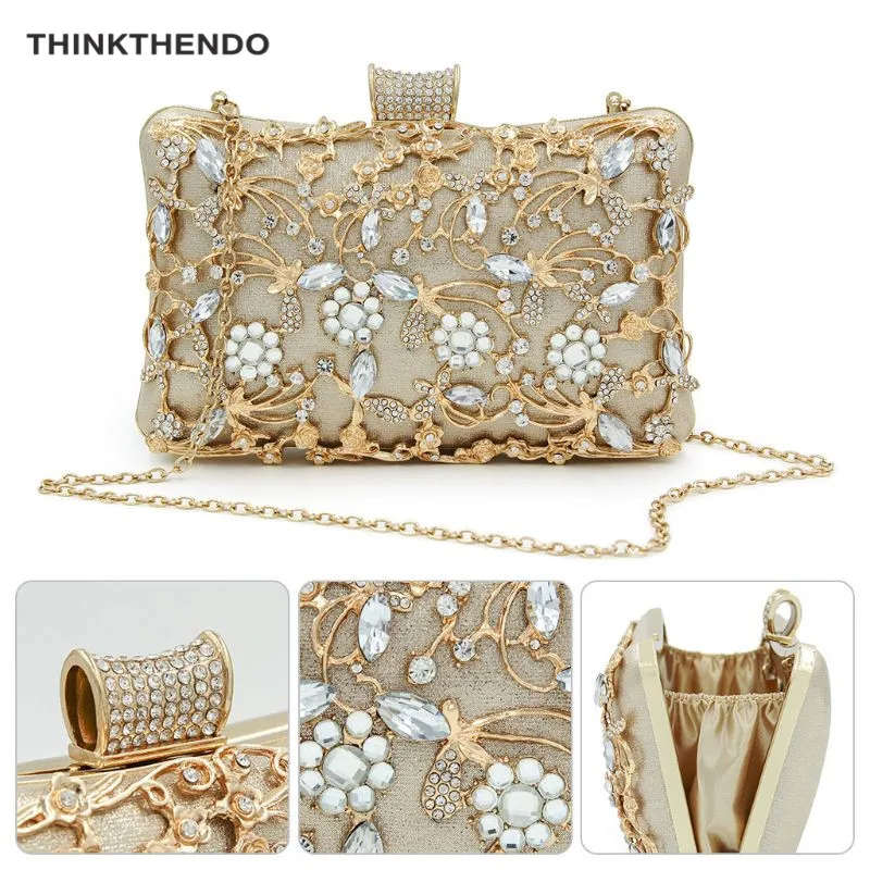 Donne Modo Cp Scintillio r Sera Borsa Di Cavità Thinkthendo Nuziale Cerimonia gn bl Raccoglitore Nuove Del 2019 Fiore w Sacchetto Della Catena lpk gd bk Promenade Partito s Lusso Frizione wZ1xIEq