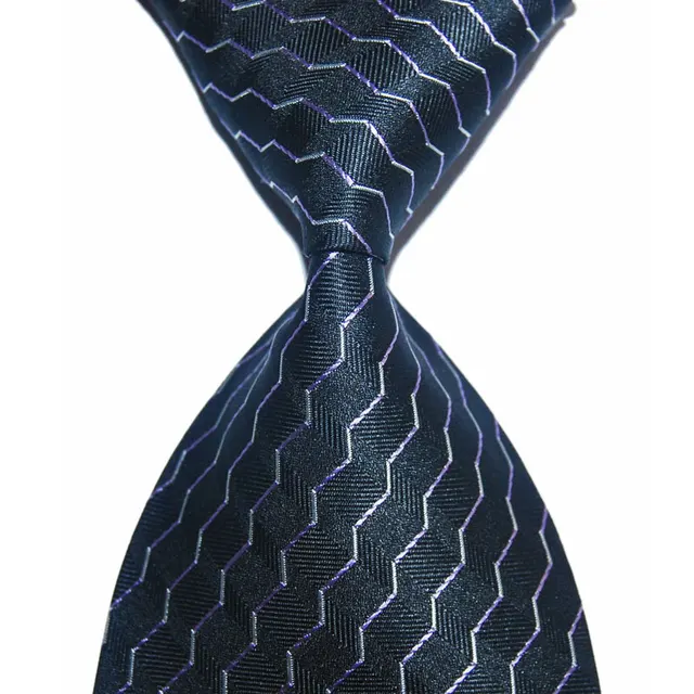 Black Suit Tie Necktie Gift For Men 10cm Wide Male Knitted Tie Silk