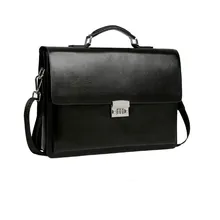 Деловая мужская сумка с замком из искусственной кожи, портфель, сумка высокого качества, кожаная сумка для ноутбука, Мужская роскошная сумка, сумки на плечо