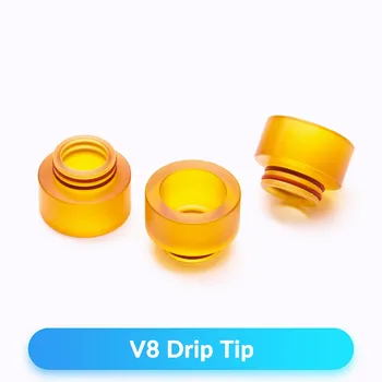 

Quartz Banger 2pcs/lot 810 Drip Tip Wide Bore Golden for V8 RDTA Tank Vape Atomizer Electronic Cigarette Vaporizer Mouthpiece