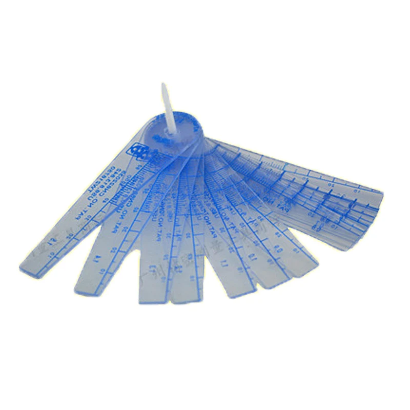

13 Sheet (Taiwan) Plastic 0.05-1.0mm Close Teeth Gap Ruler Feeler Gauge Spark Plug Gap PVC Sheet Topper Gauge