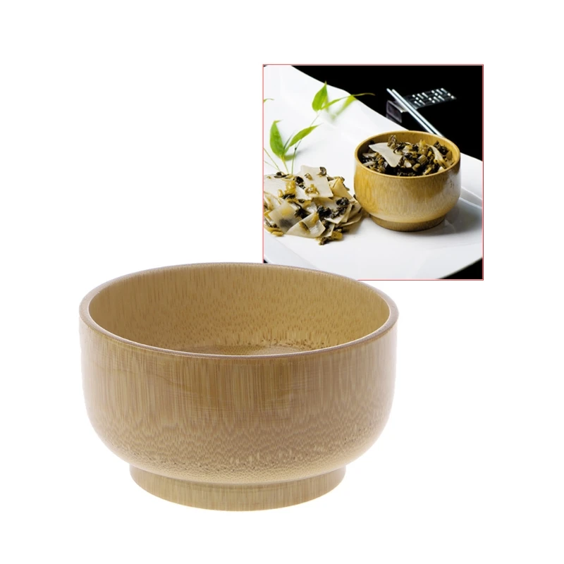 Buy Natural Bamboo Bowls Kids Tableware Salad Ramen