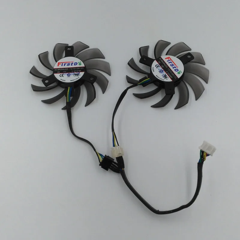 

New Original Firstdo Brushless FD7010H12S 12V 0.35A VGA Card Cooling Fan For ASUS Sapphire 650TI GTX660 670 680 770 HD7870 etc.