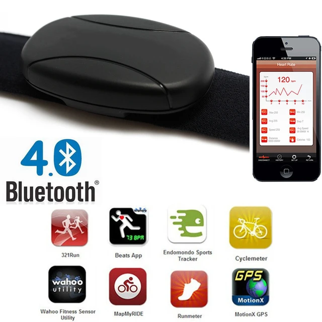 Moniteur de fréquence cardiaque Bluetooth, capteur de pouls, cardio, sport,  sangle de poitrine, ceinture, style polaire