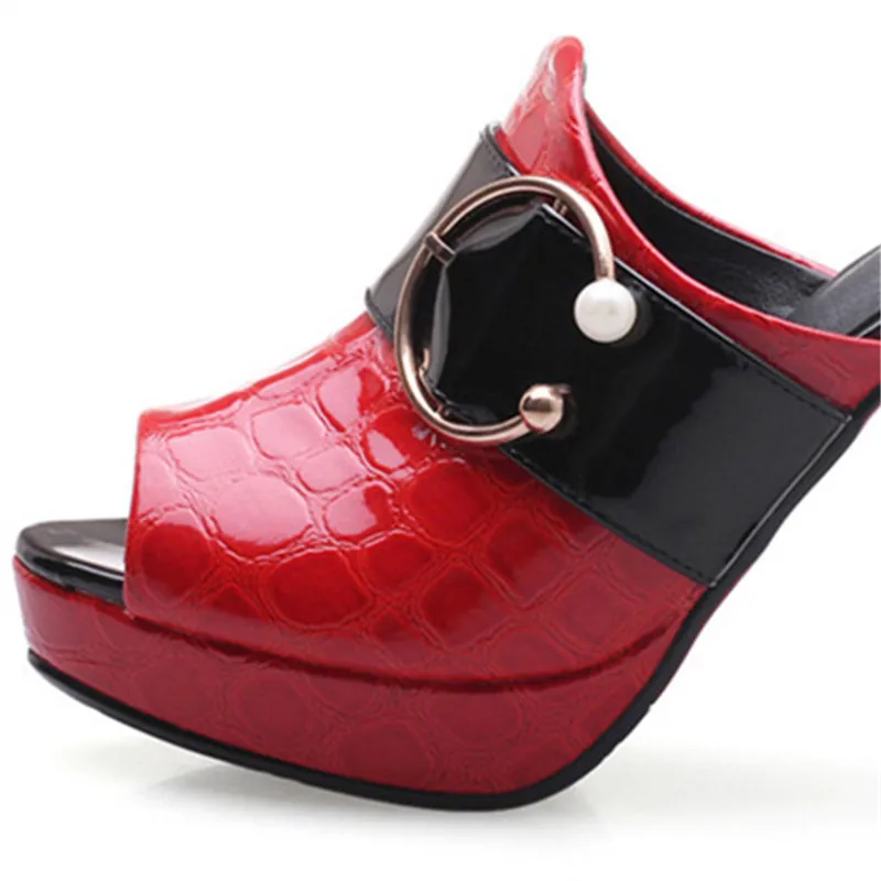 MEMUNIA/Новое поступление, женские босоножки на высоком каблуке, модные летние туфли на платформе с открытым носком и пряжкой, туфли для выпускного, большие размеры 34-42