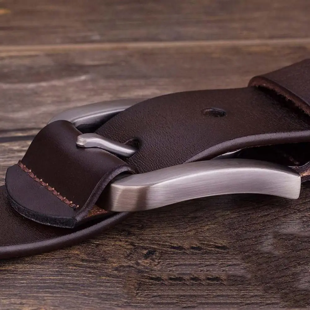 Мужской ремень с пряжкой FAJARINA кожаный в стиле ретро 2019|leather belts for men|designer leather