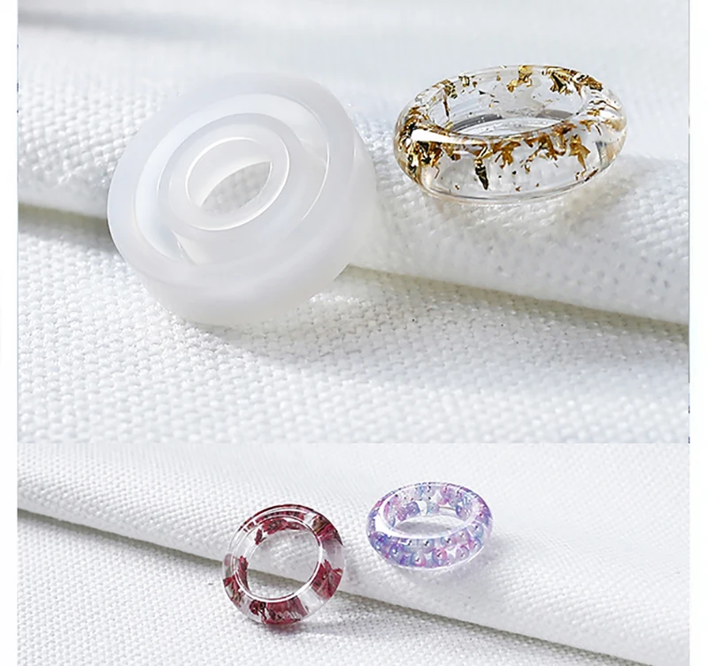 Новая прозрачная силиконовая форма сушеный цветок смолы декоративное ремесло DIY Arc кольцо форма Тип эпоксидной смолы формы для ювелирных изделий