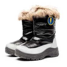 2018 fur collar Children’s shoes boots quality boys girls snow boots non slip kids fashion boots winter baby boots size 24-35