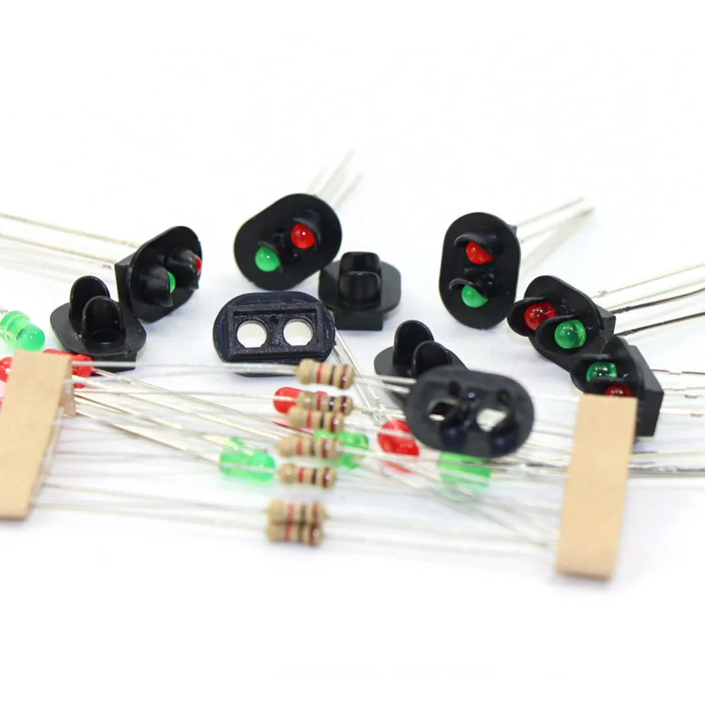 JTD07 10pcs Signal Heads With 3mm LEDs for railway signal HO or OO Scale NEW Block | Игрушки и хобби