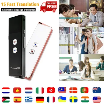 

T8 Portable Smart Voice Translator Bluetooth Wireless Intelligent Voice Translator 40 Multi Languages Real-time Translation 3D25