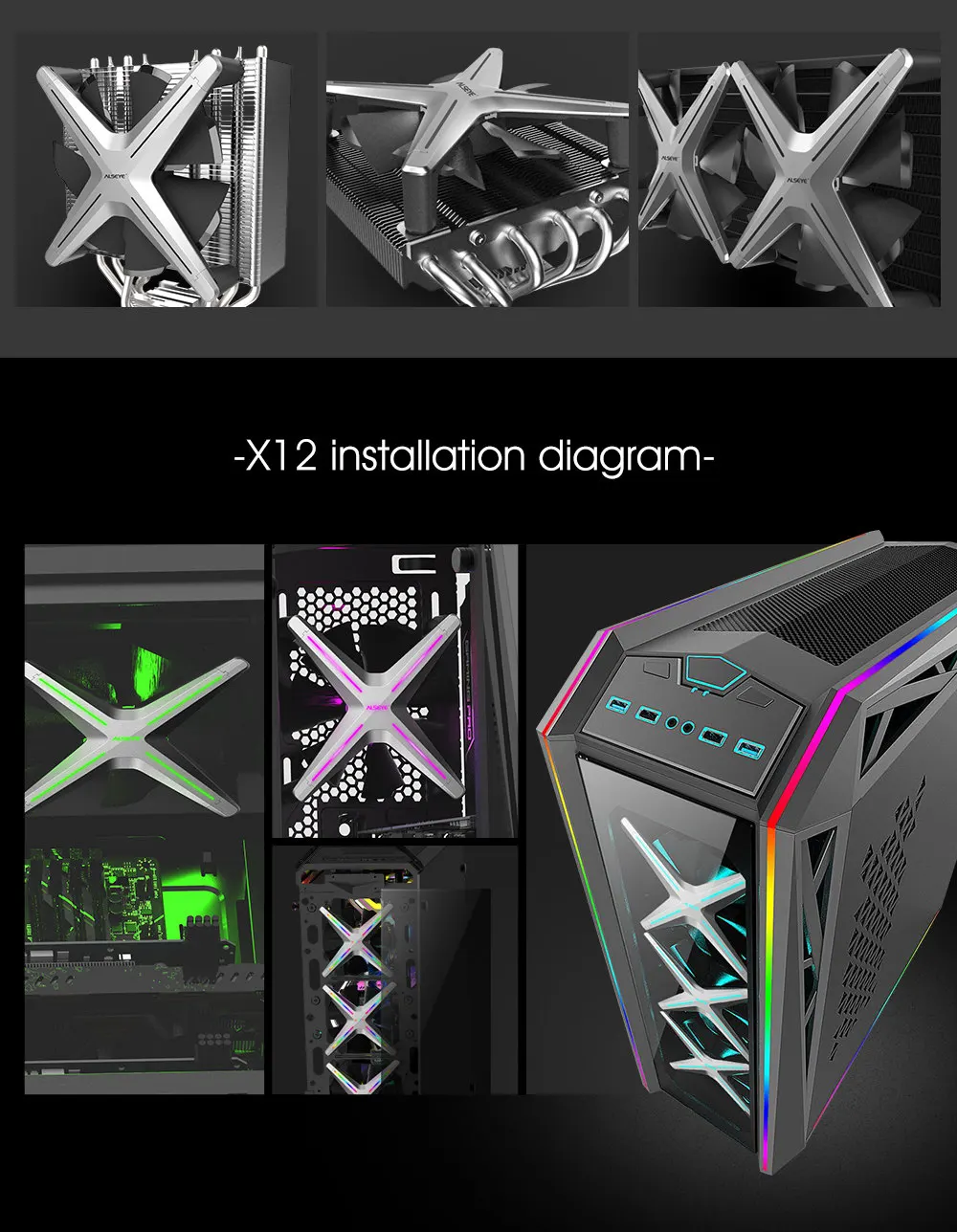 RGB Controle, Precisa ser usado com um conjunto de 3 Fan