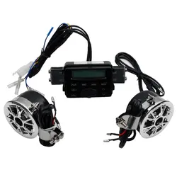 Мотоцикл звук Системы крепление на руль велосипеда (2 колонки Fm радио аудио Mp3 стерео 12 V