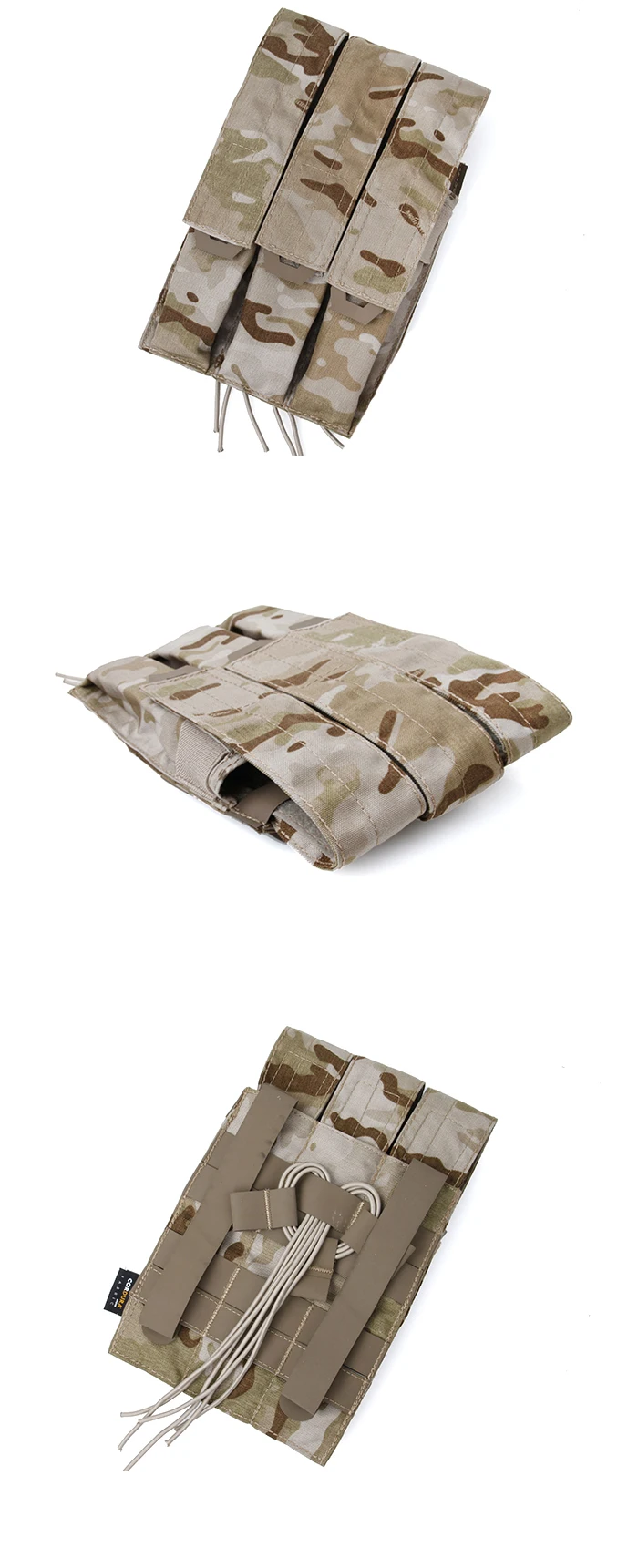 TMC Triple Kriss Vector Mag Pouch Multicam Arid Военная переноска магазинная сумка(SKU050765