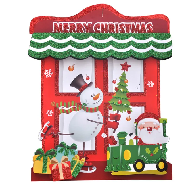 2019 Year Merry Christmas Decorations For Home 3D Romantic Xmas String Hanging Charm Party Decoration Christmas Tree Ornament