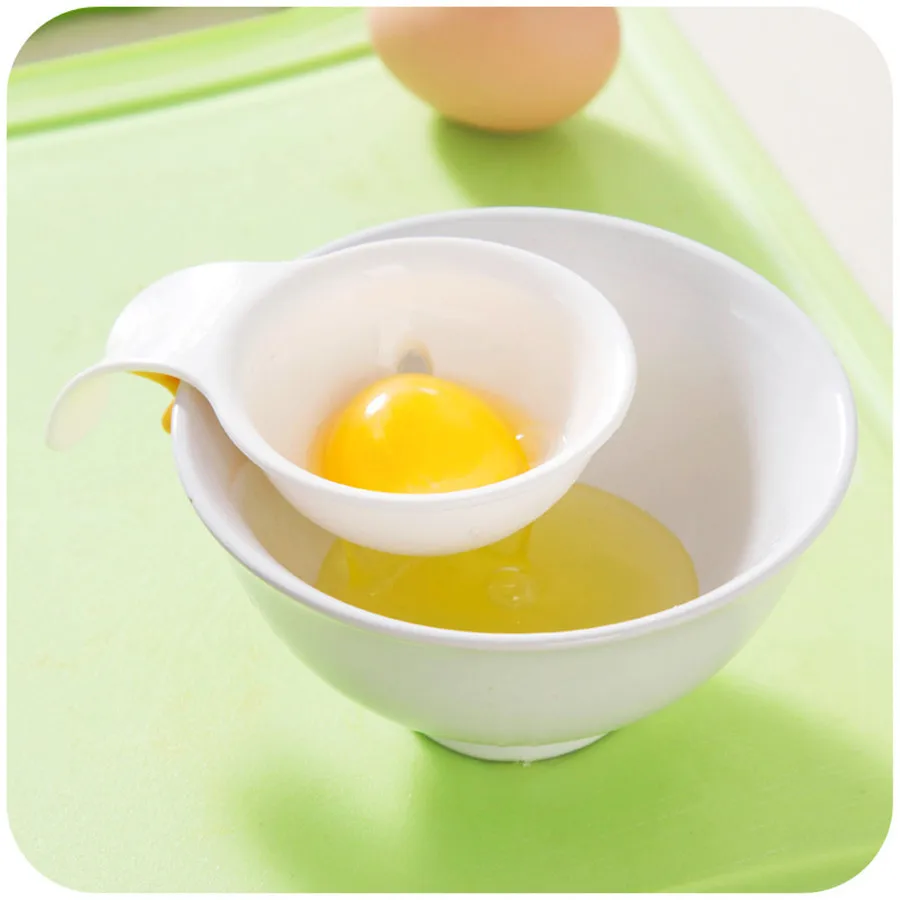 3pcs Egg Divider Tools Food Grade Plastic Egg Yolk White Separator Baking Cake Pastry Kitchen