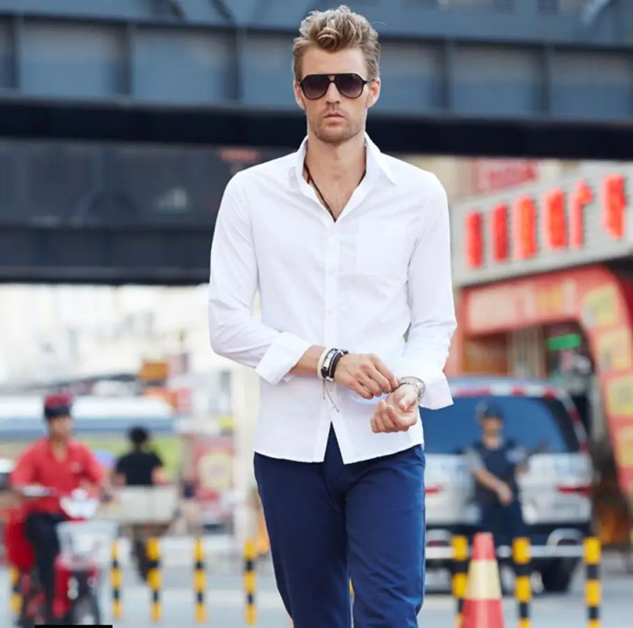 Buy British leisure men's shirt style high quality