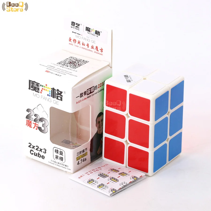 QiYi 2x2x3 Magic Cube Белый/Черный Стикеры Скорость Логические кубики Детские веселые развивающие игрушки для дети 223 развивающие игрушки