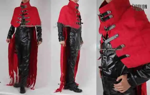 

Anime Final Fantasy FF05 Vincent Valentine Cosplay Costume Custom-Made Free Shipping