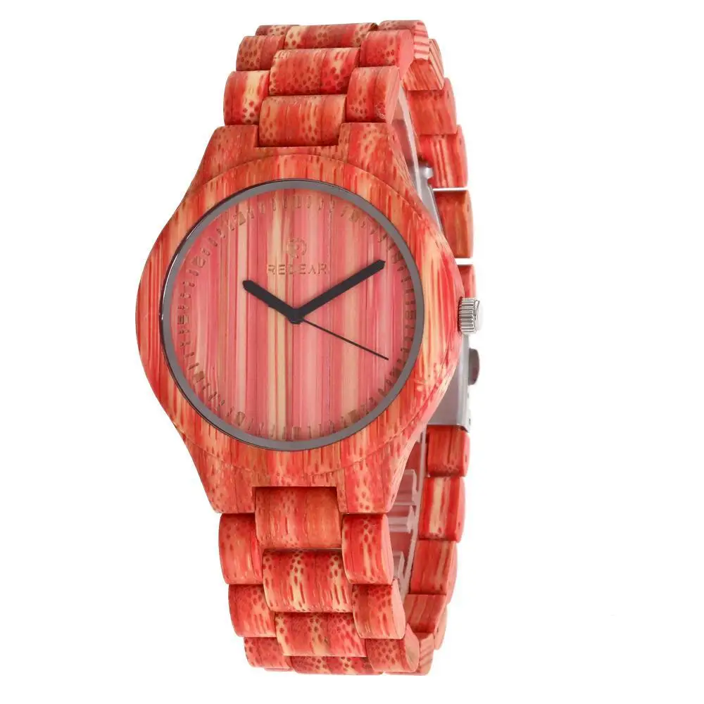HOT Sale  Fashion Women Watches Waterproof Top Brand Luxury Watch Women Bamboo Wood Couple Quartz Wristwatch 