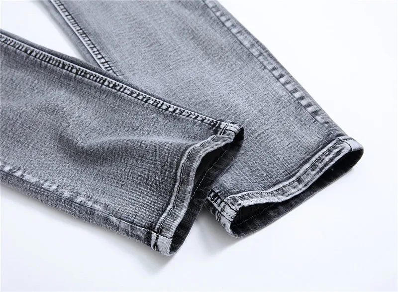 Джинсы для мужчин Slim Fit Брюки для девочек классические джинсы мужские джинсовые Винтаж Дизайнер мотобрюки повседневное узкие прямые