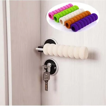 

3pcs Practical Door Handle Collision Protection Case door stopper protection Door Lock Anti - collision Pad Wall protection