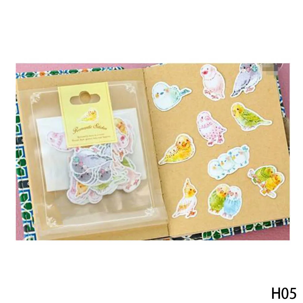 Одна упаковка Kawaii наклейка s романтическая маленькая наклейка окрашенная акварель дневник фото декоративная наклейка s