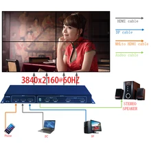 4K видео настенный контроллер для 2x2,4K ТВ настенный процессор с 3840x2160@ 60 Гц вход, HDMI 1 на 4 высокой четкости процессор изображения