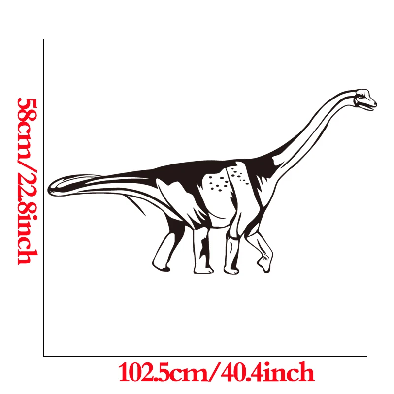 Наклейка на стену «динозавр» динозавр Скелет дикие животные Fossil Фреска дизайн комнаты узор мальчик спальня детские комнаты животные съемные наклейки - Цвет: Black