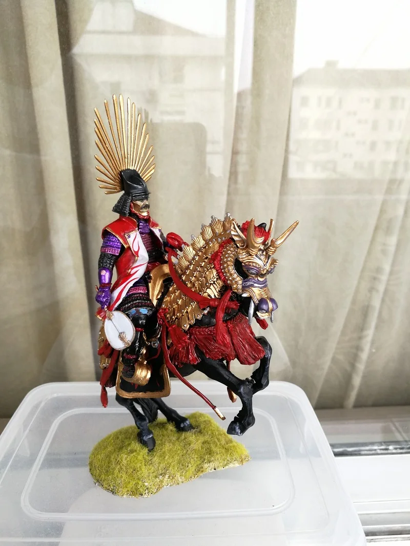 1/24 75 мм Япония история Toyotomi Hideyoshi оловянный Металл Sengoku Самурайские генералы фигурки Модель домашнее настольное украшение DIY подарки