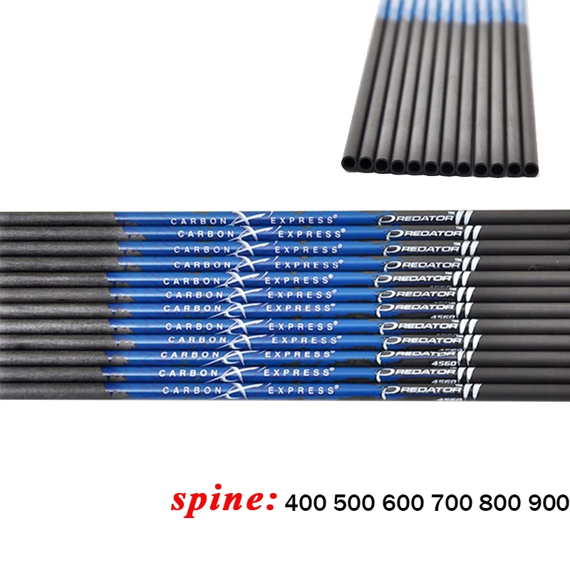 12 قطعة الرماية الكربون السهم رمح Spine500 600 700 800 900 الكربون ID 4.2 مللي متر OD5.6mm 30 \