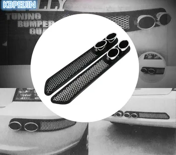 

2pcs Car Dummy Exhaust Pipe Decoration Stickers Car Styling for Jaguar xf xe x-type xj s-type f-pace XFR XKR XJR accessories