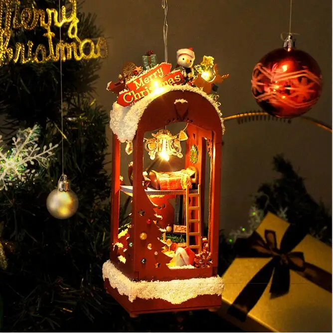 Cute Family House DIY Doll House Furniture Snow Christmas Children DIY Handmade Toy Dollhouse Kits Toys for Children Gifts Cute Family House DIY Doll House Furniture Snow Christmas Children DIY Handmade Toy Dollhouse Kits Toys for Children Gifts