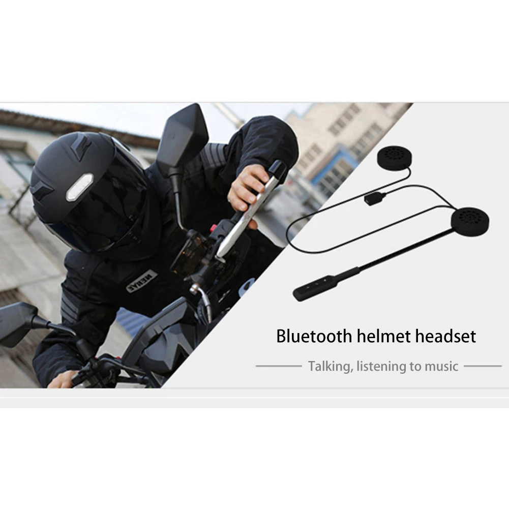 Мотоцикл Беспроводной гарнитура с Bluetooth 4,1 двигатель велосипедный Шлем наушников Динамик громкой связи Bluetooth гарнитура для MP3 MP4 смартфон